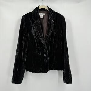 John Paul Richard Womens Blazer M Velvet Goth Victorian Dark Academia Romantic‎